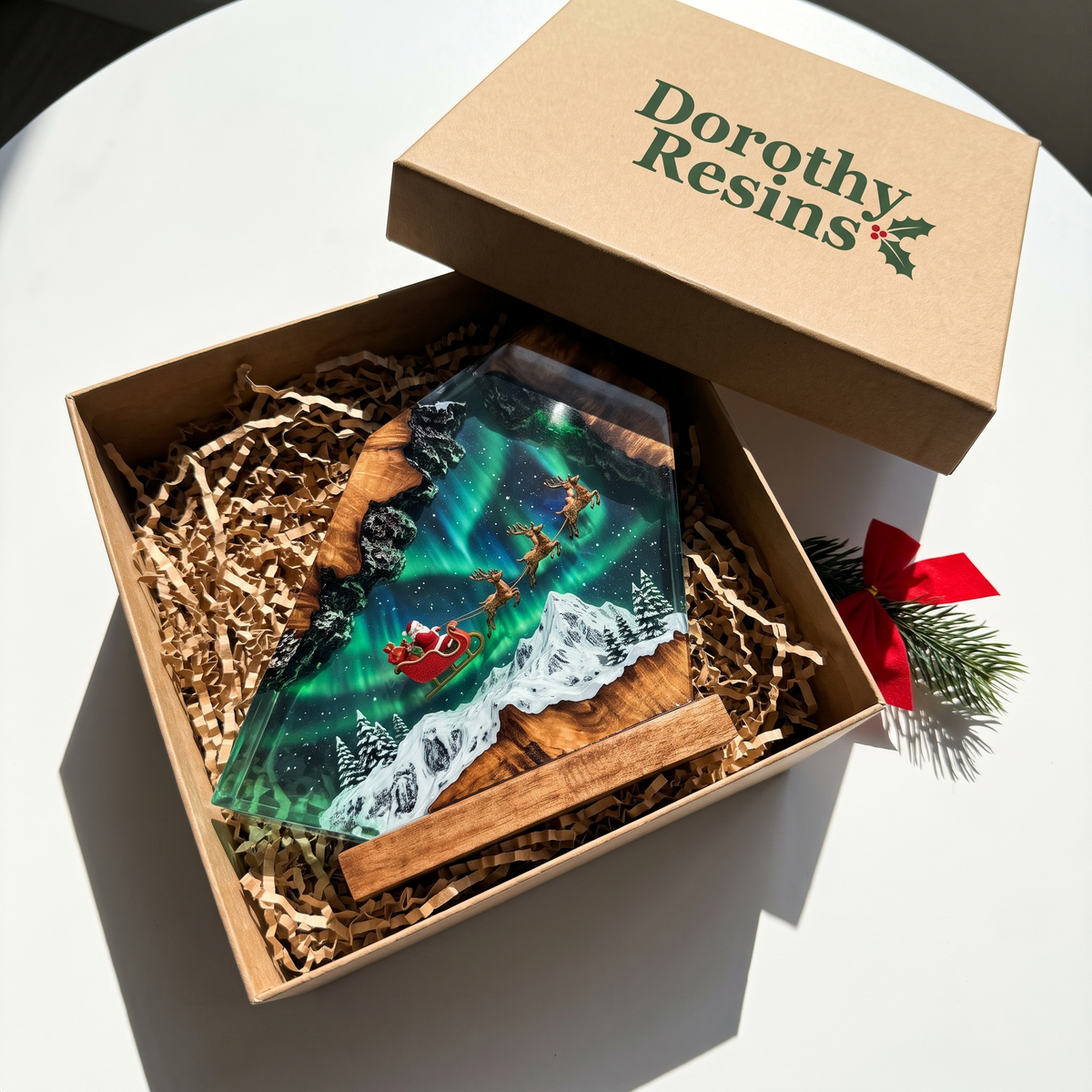 Dorothy Resins lamp in its gift box
