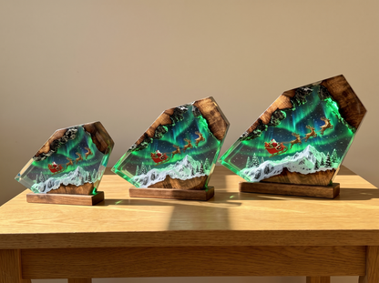 Resin lamp sizes: Medium, Large and Extra Large